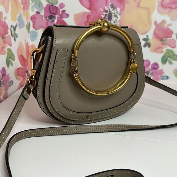 💯Authentic Chloe Nile Grey Small Crossbody Bag🍀 - Picture 8 of 17